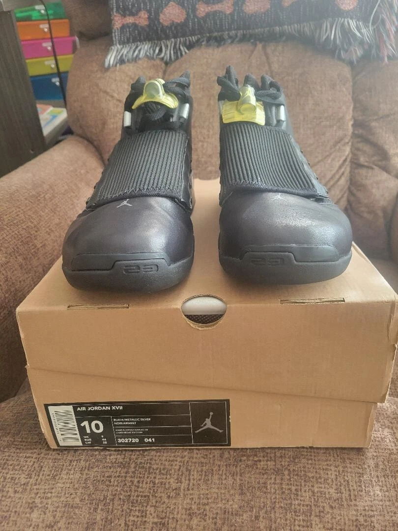 Jordan 17 OG Black Metallic Silver for Sale | Authenticity