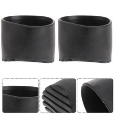 2Pcs Non Slip Ladder Pads Black PVC Ladder Foot Protector for Wood Tile Floors