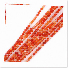 3mm Red Carnelian Gemstone Beads for Jewelry Making