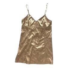Vintage Victoria s Secret Gold Satin Slip Dress