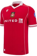New- MEN'S MACRON WREXHAM AFC 25-26 AUTHENTIC HOME SOCCER JERSEY - SIZE XL