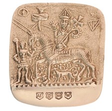 ENGLAND Replica Canterbury Pilgrims' Token Medieval Pilgrim badge 3.5" H X 3" W
