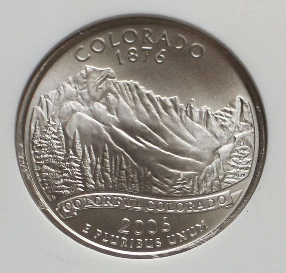 2006-P SMS Colorado + 2006-D SMS North Dakota State Quarters 25C - NGC MS 67 - Image 3 of 4