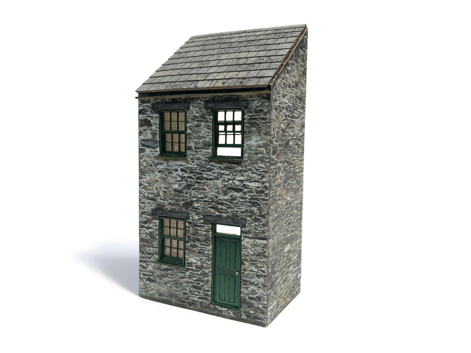 Low Relief Terraced House Laser Cut Kit for OO Gauge Model Railway KX070 (SMS)