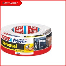 Eco-Friendly Extra Power Universal Duct Tape 50m x 50mm - White, Water-Resistant 0.32 per metre