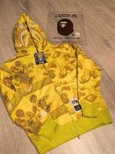 Felpa con cappuccio BAPE x Van Gogh Museum Shark - "Girasoli", Giallo, Taglia L 