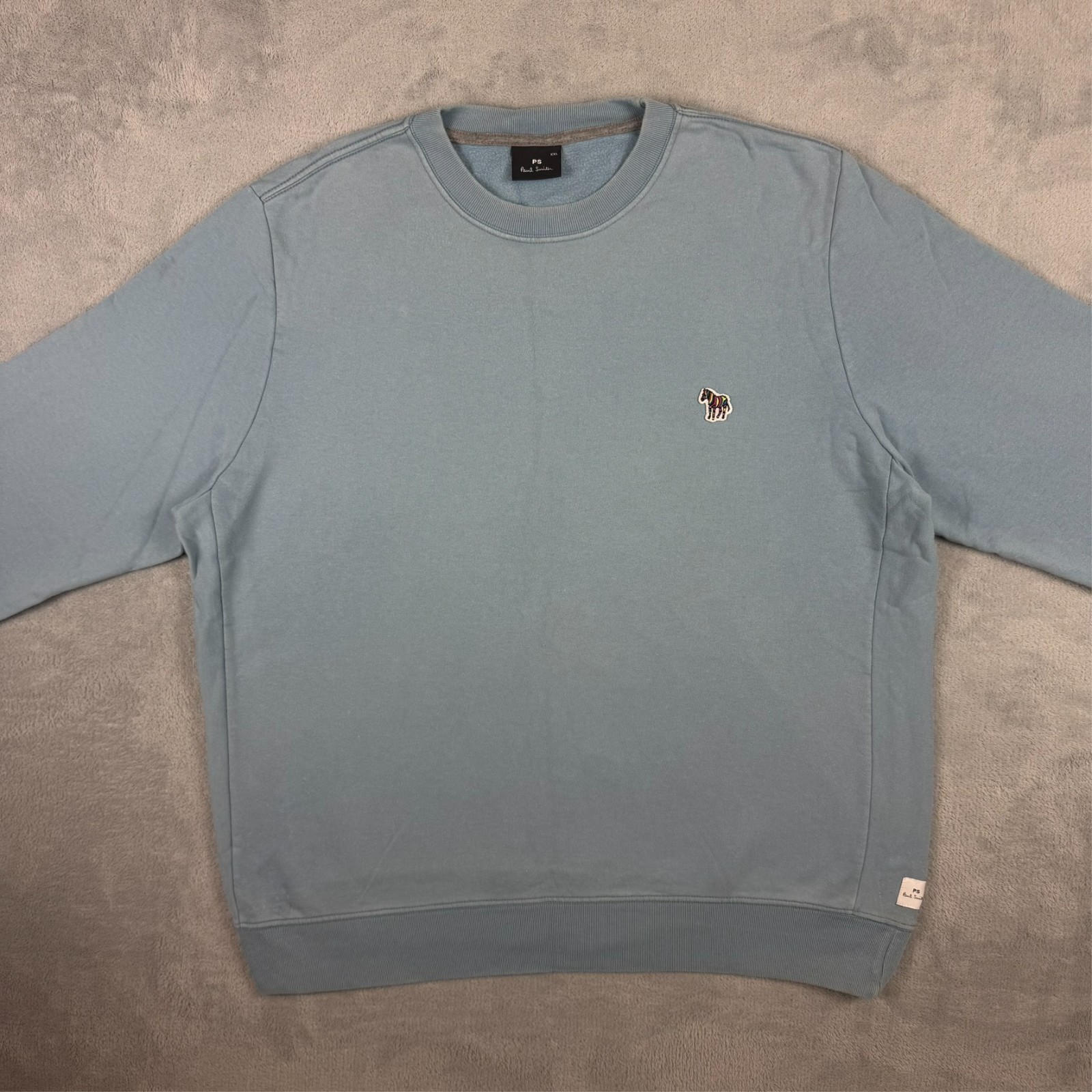 Vintage Paul Smith PS Baby Blue Zebra Crewneck Size XXL Pullover Sweatshirt image 2