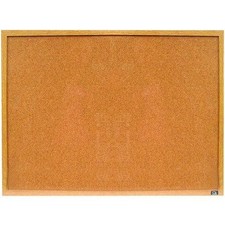 Quartet Economy Bulletin Board, Oak Frame, 2' x 1.5' 3413835912