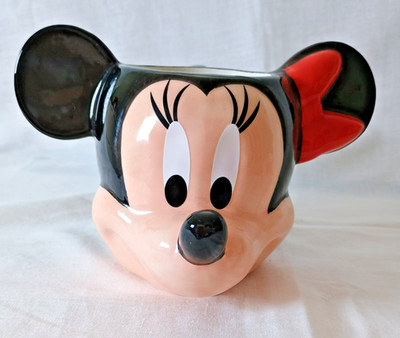 Disney Minnie Mouse geformte Tasse schwarz keine Chips oder Risse