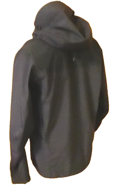 Arc'teryx Men’s beta Black Hooded Nylon Rain Coat Jacket Full zip Windbreaker~M image 6