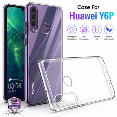 Für Huawei Y6P 2020 Transparent Soft TPU Silikon Slim Clear Hülle