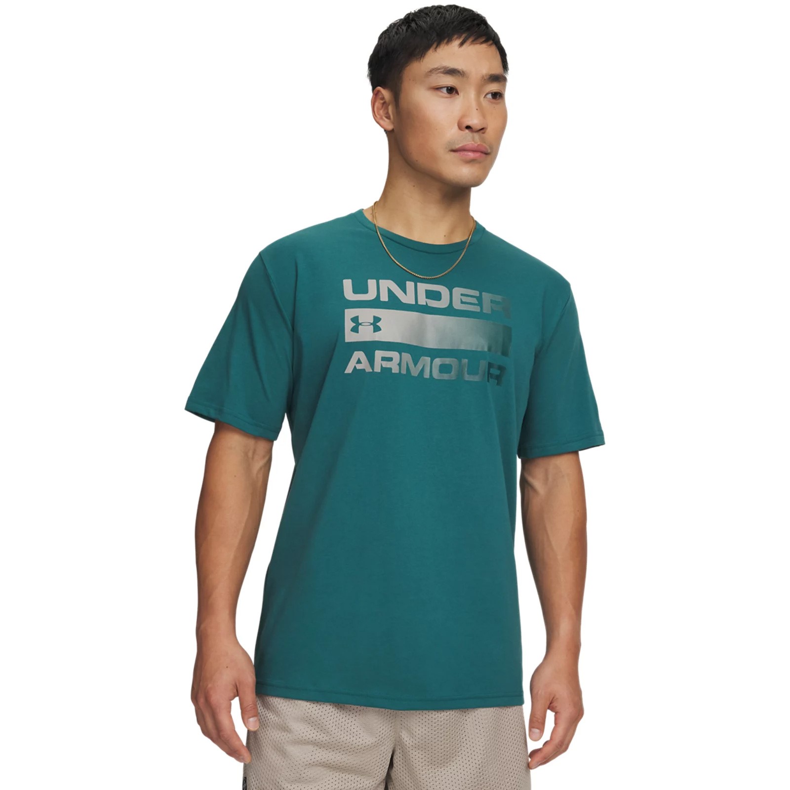 Under Armour Mens T‑Shirt UA Team Issue Workmark Short Sleeve Performance Tee