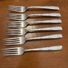 6 Gorham Sterling Silver Camellia Forks - Scrap Or Not - 277g