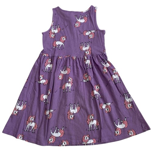 Bundle of 3 Girls Patterned Jersey Dress Butterfly Floral Unicorn Print Sz 8/10 - Bild 4 von 11