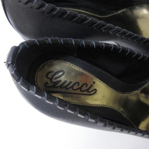 GUCCI Pumps Heel Horsebit Leather Black EU35.5/US5.5 113153c thumbnail 7
