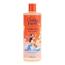 Image of Child's Farm Bubble Bath Sweet Orange 500ml Tear-Free Sulfate-Free Quick-Rinse