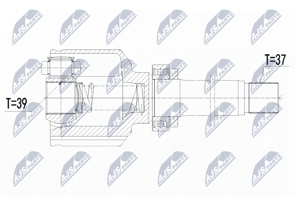 Für NTY NPW-CT-128 INNER CV JOINT
