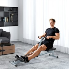 HOMCOM Ruderger&auml;t Ruderzugmaschine Rudermaschine Heimtrainer Fitness LCD Display