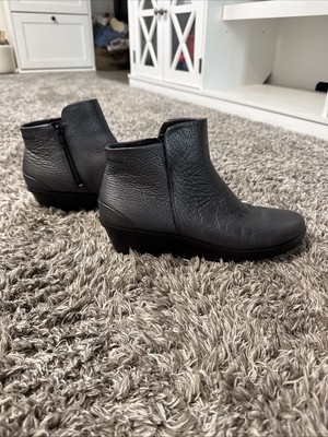 NEW Ecco Skyler Wedge Bootie, Dark Grey, Women's EU 38, (US 7/7.5)
