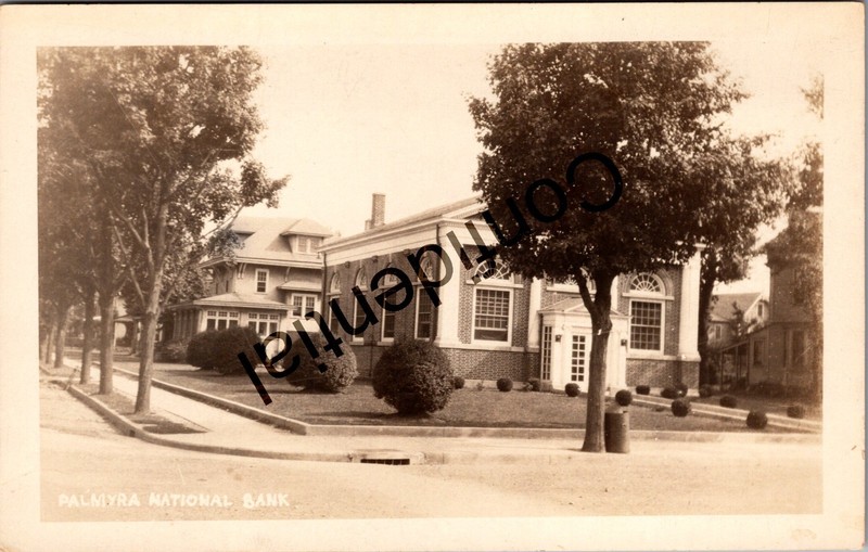 Real Photo View Of The Palmyra National Bank Palmyra NJ New Jersey RPPC Y466