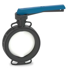 GF 199565000 2in PVC Wafer Butterfly Valve EPDM Lever Type 565