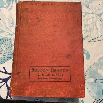 1930 WALWORTH Catalog Valves Fittings Tools Pipe Wrenches. Boston Branch