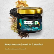 Kapiva Shilajit/Shilajeet Gold Resin - 20g | 500mg/Serving | 40 Servings