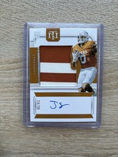 2024 National Treasures Collegiate Ja'Tavion Sanders Patch Auto /39 Texas