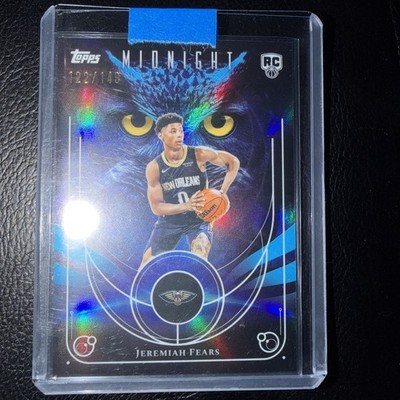 (2) 2025-26 Topps Midnight Jeremiah Fears And Topps Finest Jeremiah Fears Bundle