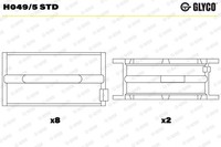 Glyco Kurbelwellenlager H049/5 Std