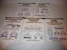 LOT 5 WORLD WAR II AFV PLANS-BRITISH-ALLIED-RUSSIAN-AXIS/AXIS & ALLIED-BRADFORD