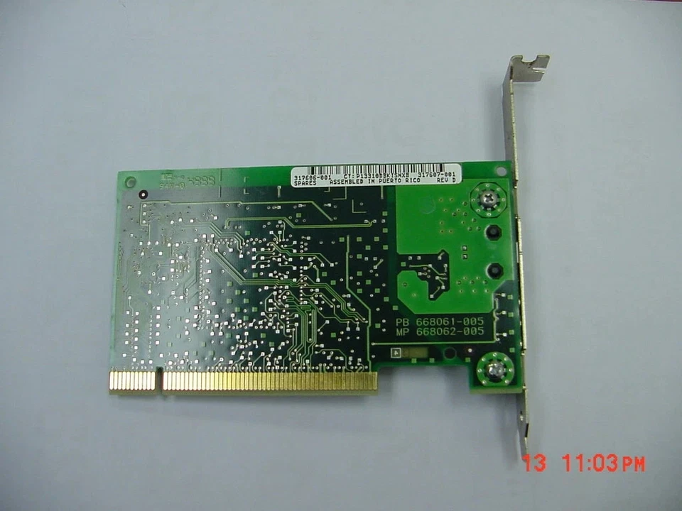  Compaq Intel  NC3120 692290-005  317606-001 317607-001 PCI Network Card - Image 2 of 3