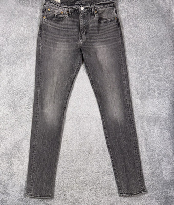 Levi's 512 Lo-Ball Jeans Men 32x34 Slim Tapered Fit Denim Charcoal Big E Premium