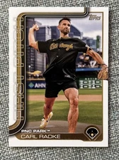Carl Radke 2025 Topps Series 1 First Pitch Insert #FP-6 Pirates Baseball Card