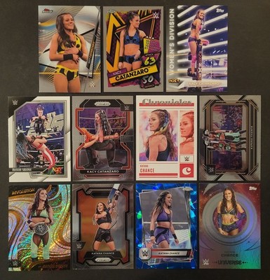 Lot of 11 Different KACY CATANZARO Wrestling Cards NXT WWE 2020-2025 WRE2011