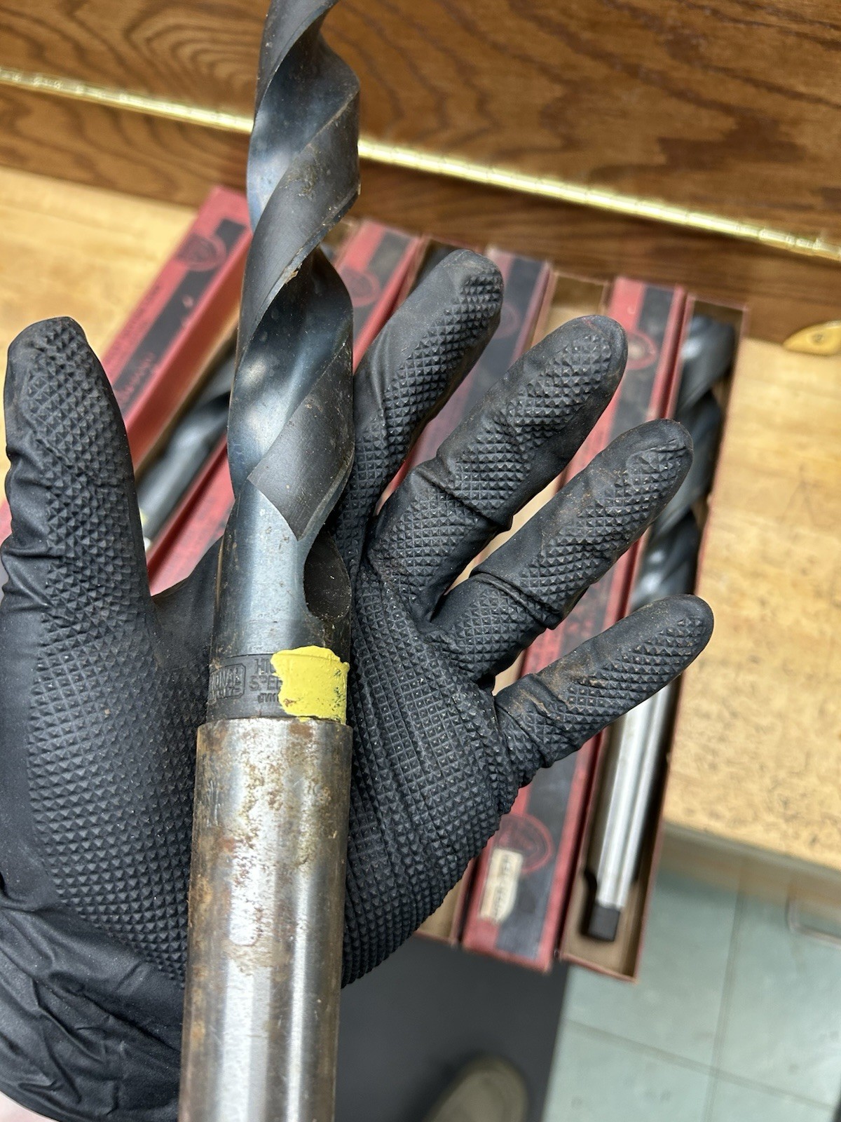 LOT OF 4, NEW! HSS 4MT TAPER SHANK DRILL 1-5/32" DIAMETER NATIONAL TWIST DRILL