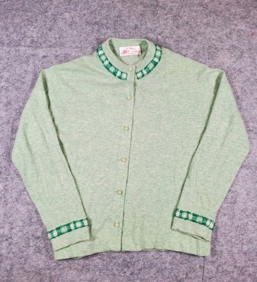 トップス OVY 50's ClassicCotton Cashmere Cardigan Vintage 1950s Cashmere Cardigan By Polly Watson Womens Size Small