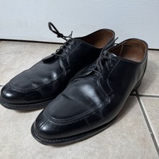 Allen Edmonds Lasalle Black Leather Split Toe Derby Dress Shoes Size 9 D Luxury