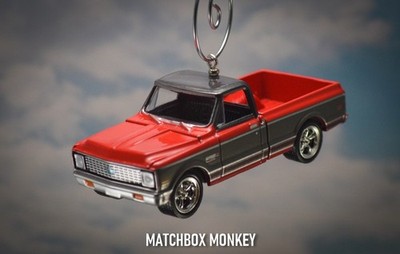 1972 Chevy C-10 Cheyenne Fleetside Chevrolet Pickup Truck Christmas Ornament c10