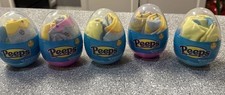 Lot Of 4 Peeps Youth Unisex No Show Socks - 2 Pairs Egg Shoe Size 7-10 / New 28