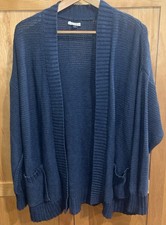 Cozy Blue Chunky Knit American Eagle Cardigan, Fall, Winter, Women  s Sweater