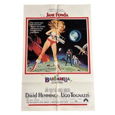 Barbarella 1968 ORIGINAL 27X41 MOVIE POSTER JANE FONDA JOHN PHILLIP LAW