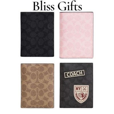 Coach Signature Passport Holder Card Case | eBay