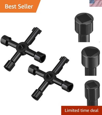 2 Pack Utility Keys with Open End Style - Versatile 4-Way Access Solution
