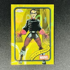 2025 Topps Chrome Marvel - Bucky Barnes #124 Yellow Lava Refractor Near Mint