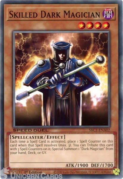 SBC1-ENA02 Skilled Dark Magician :: Common 1st Edition YuGiOh Card