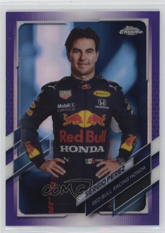 2021 Topps Chrome Formula 1 F1 Racers Purple Refractor /399 Sergio Perez #4 1o1p