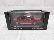 Miniature car 1/43 Minichamps Toyota Hilux 2007 red dealer official model car