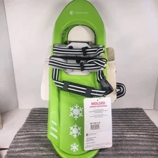 CRESCENT MOON MOLDED JUNIOR SNOW SHOES BRAND NEW WITH TAGS LIME GREEN COLOR NEW