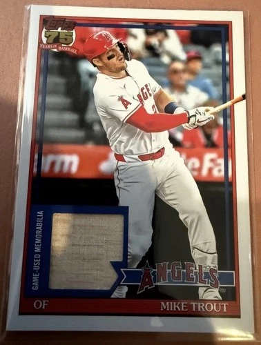 2026 Topps Series 1 MIKE TROUT 1991 Topps Bat Relic Card #91R-MT LA Angels